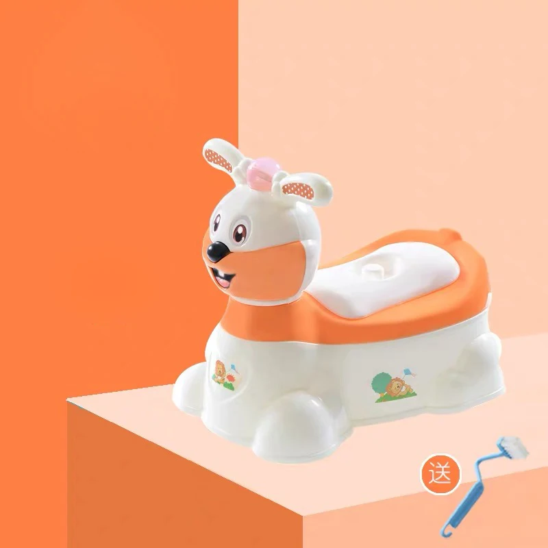 Baby Potty Cartoon Cute Rabbit Musical Travel Kids Plastic Comfortable Training Children's Drawer Type Extra Toilet with Wheel