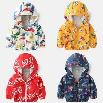 

2019 New Spring Autumn Girls Windbreaker Coat Baby Kids Flower Embroidery Hooded Outwear Baby Kids Coats Jacket Clothing