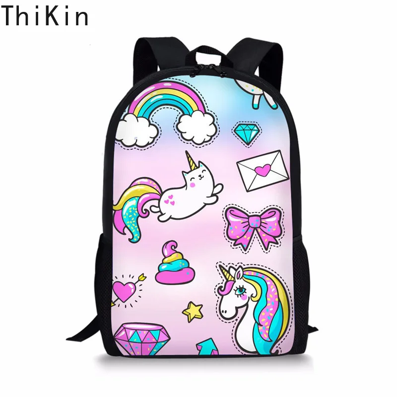 THIKIN Cute Unicorn School Bag for Girls Boys Fashion Large Schoolbag Portfolio Galaxy Backpack Satchel Book Racksack Dropping THIKIN Cute Unicorn School Bag for Girls Boys Fashion Large Schoolbag Portfolio Galaxy Backpack Satchel Book Racksack Dropping