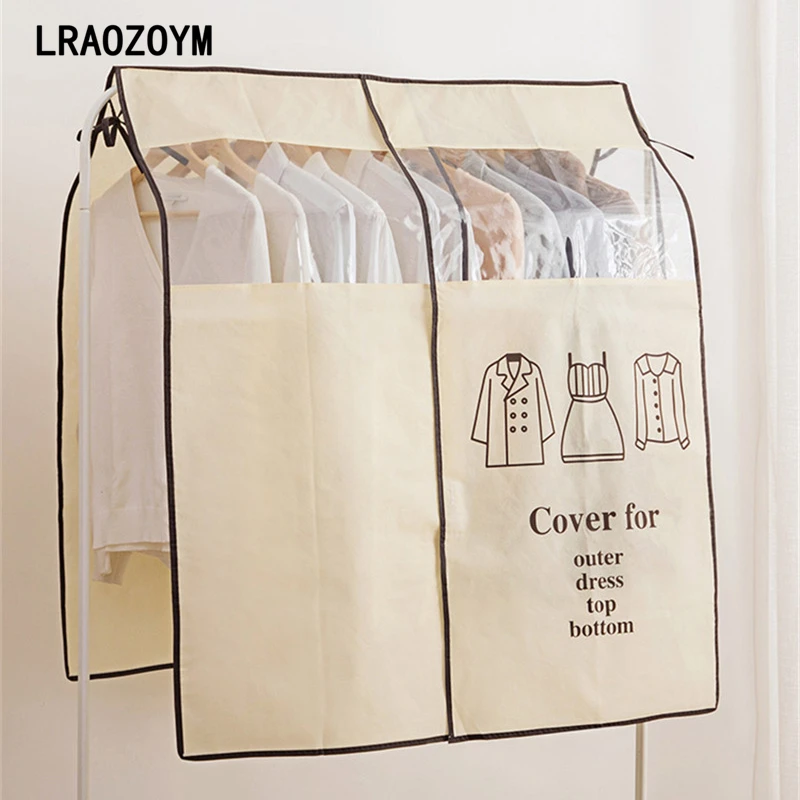LRAOZOYM Clothing Dust Cover Bag Hanging Bag Non woven Fabrics For