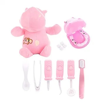 

Doctor Toys Kids Pretend Plush Play Dentist Check Teeth Model Set Medical Kit Educational Role Play Simulation Learing Toys