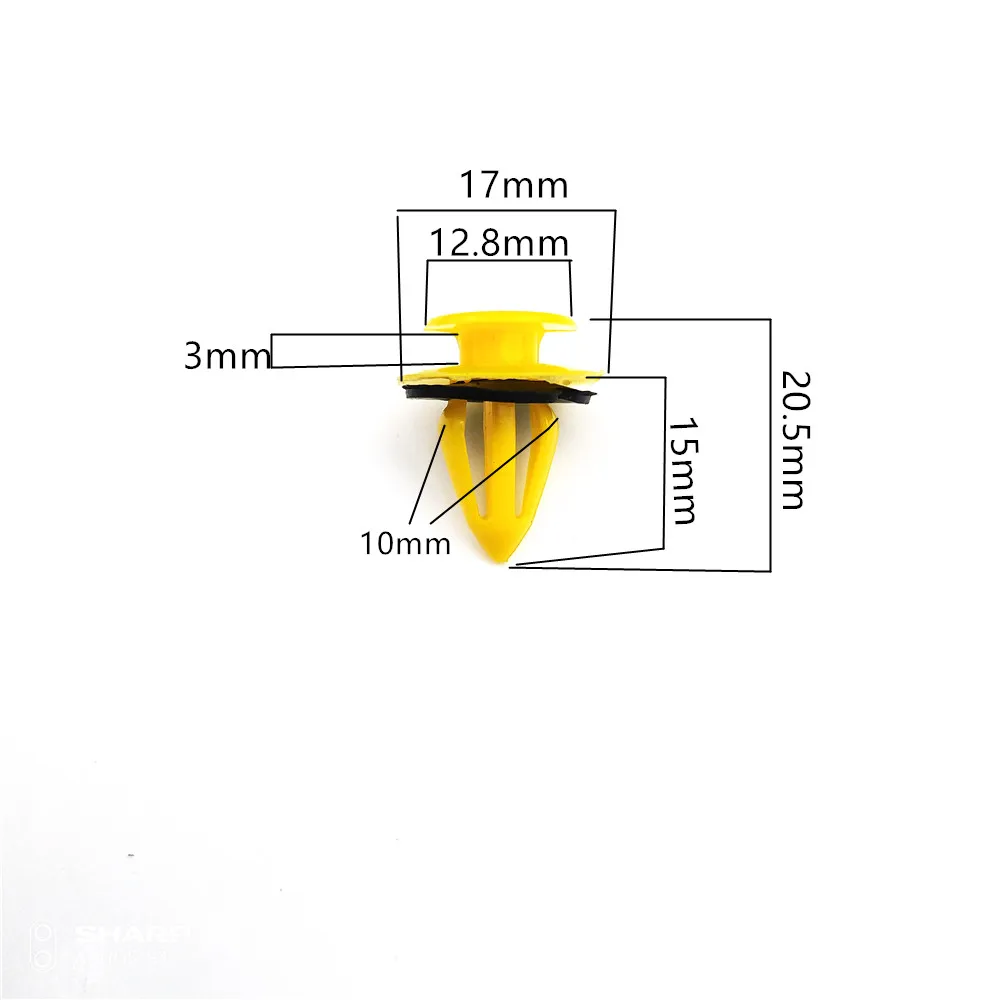 100 шт. 10 мм Автомобильный специальный зажим для Volkswagen VW Golf Авто панели для отделки дверей крепежные зажимы Автомобильные пластиковые фиксированные зажимы