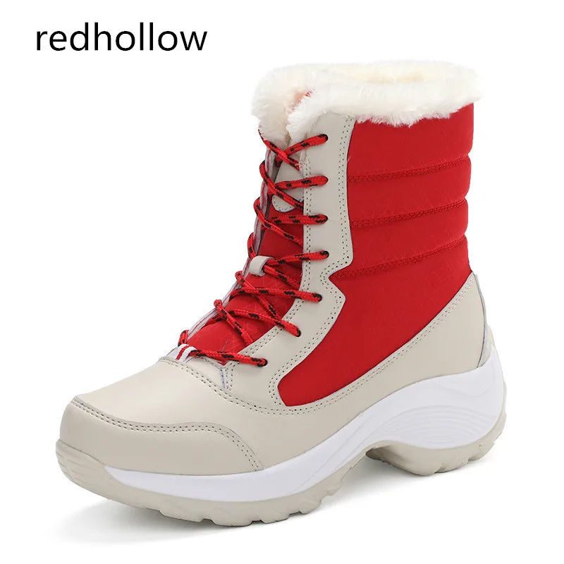 

Women Snow Boots Winter Ankle Boots Women Shoes Water Proof Warm Shoes Plush Fur Fashion Heels Winter Boots High Quality
