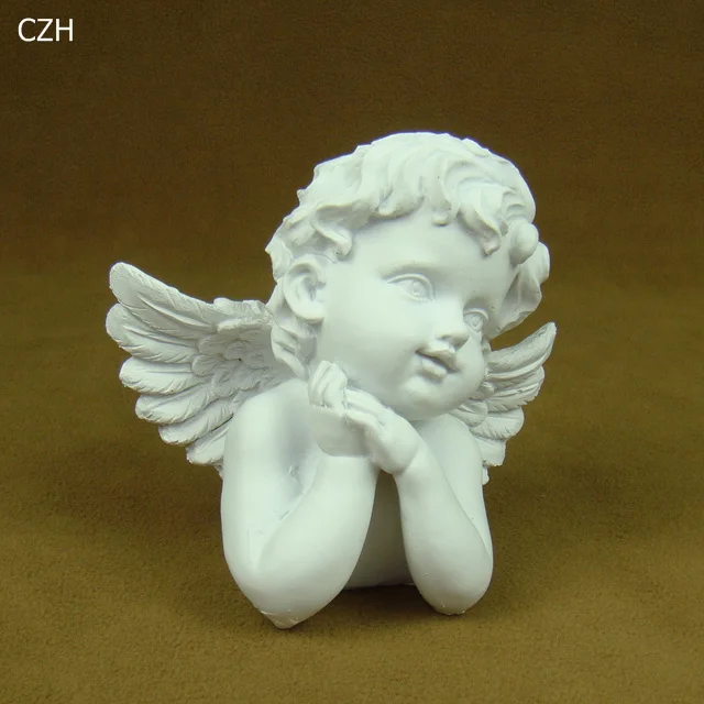 Романтическая фигурка ангела для влюбленных, миниатюрная, ручная работа, смола, милые, бюст, скульптура, украшение, подарок и ремесло, украшение, аксессуары