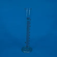 100 мл лабораторный стеклянный Градуированный измерительный цилиндр 110 мм Высота с носиком стеклянная посуда