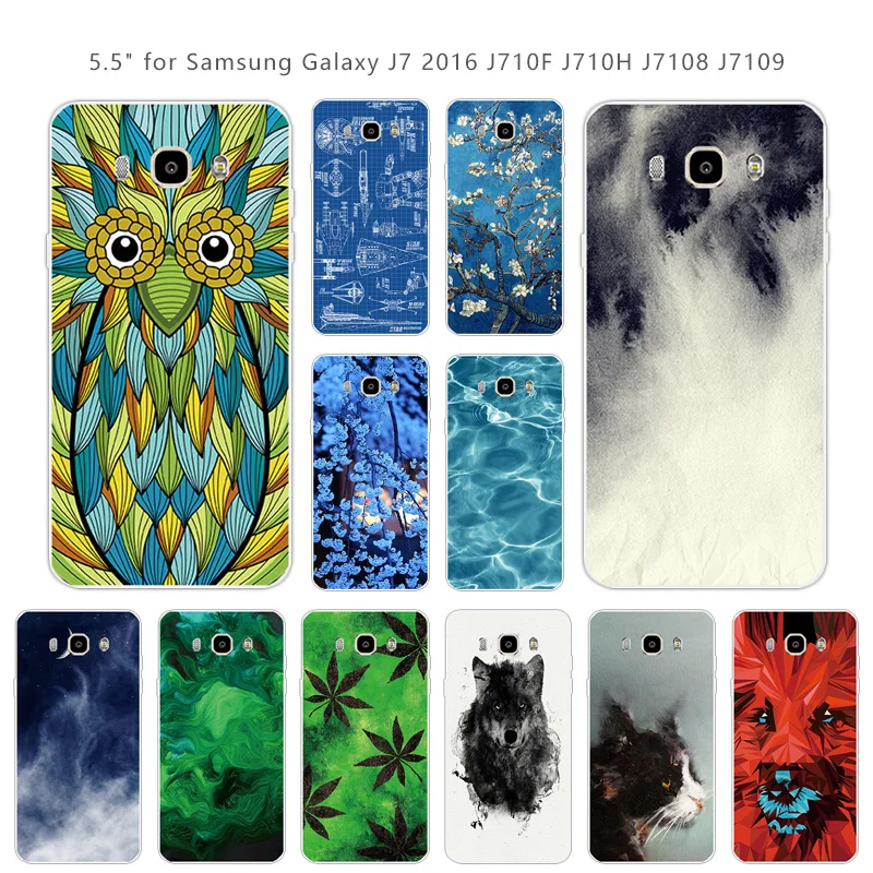 Для samsung J7 2016 кремния зеленый случай 5 дюймов для Galaxy J7108 J7109 Вернуться Мягкие TPU
