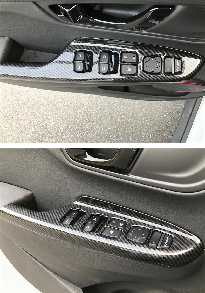 Для панели управления окон стеклоподъемник переключатель крышки отделка протекторы автомобиля аксессуары для укладки для hyundai Kona Encino