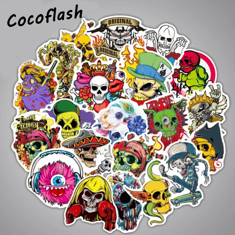 50pcs Horror Series Sticker Rock  Graffiti Sexy Waterproof Stickers for DIY Guitar Helmet Luggage Laptop Skateboard Stickers