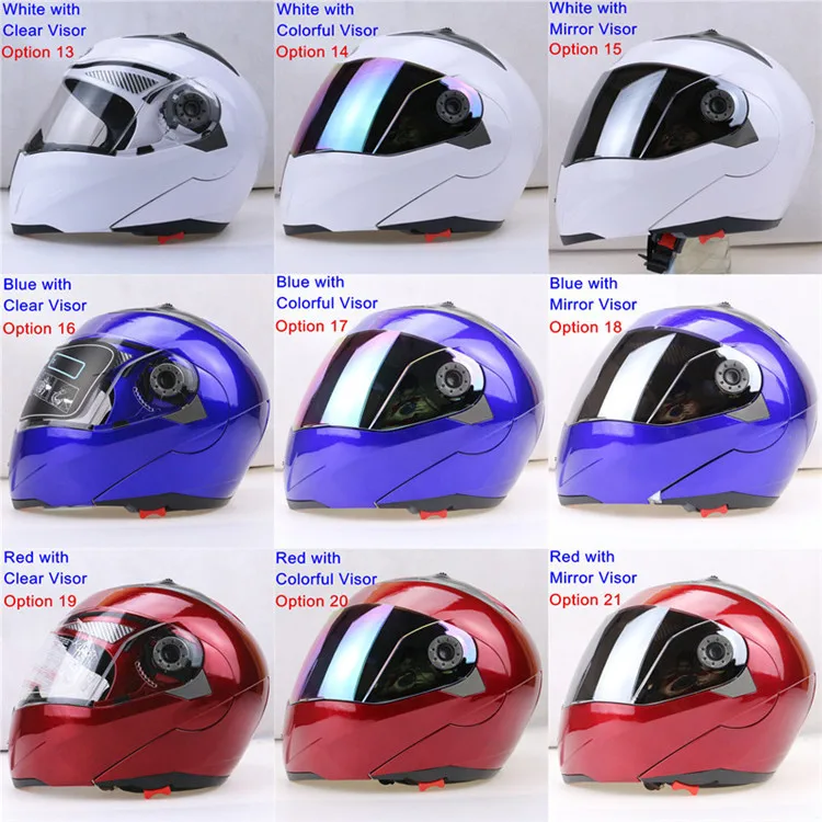 Модульные шлемы ветровое стекло JIEKAI шлем козырек мотоциклетный флип мотоциклетный шлем Объектив Прозрачный серебристый Радужный