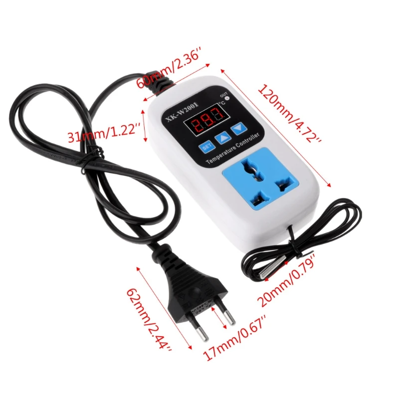 

Digital Thermostat -50~110C Temperature Controller Switch AC110-220V with Sensor Tool qiang