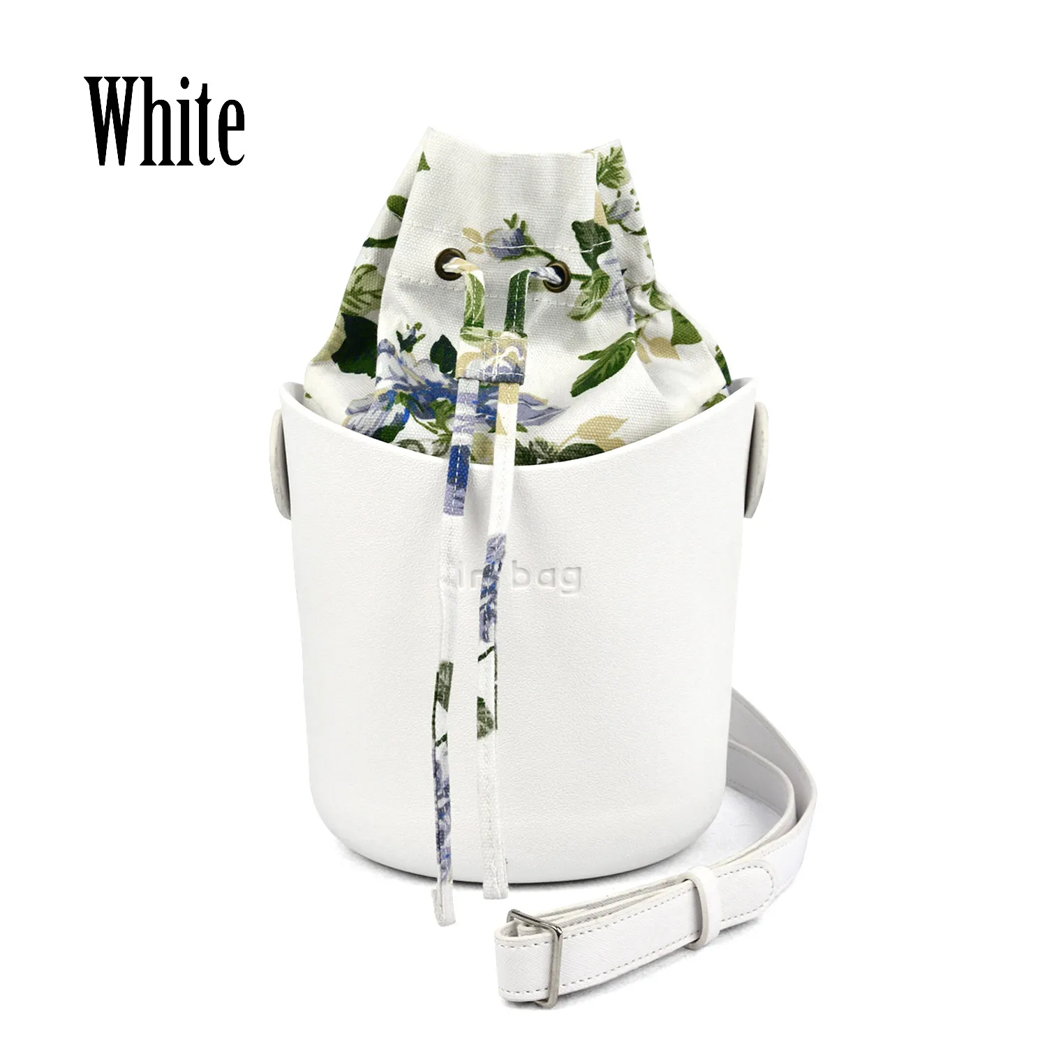 EVA Obag O Basket стильная корзина с ручками ремни цветочный полотняный вкладыш женская сумка через плечо Ambag сумка-мессенджер - Цвет: White