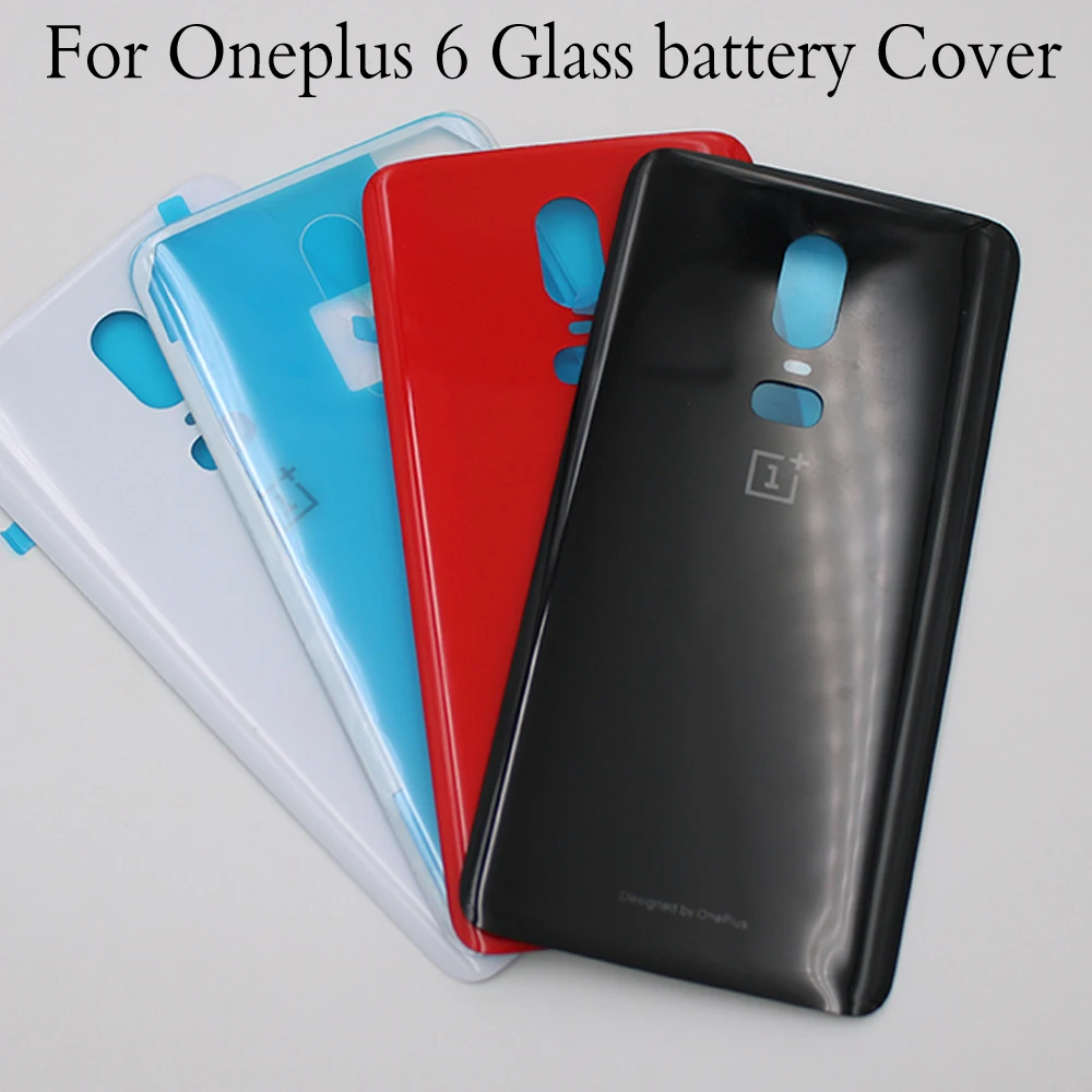 Для Oneplus 6 стекло крышка батареи дверь смартфон задняя запасная часть для one plus 1 +