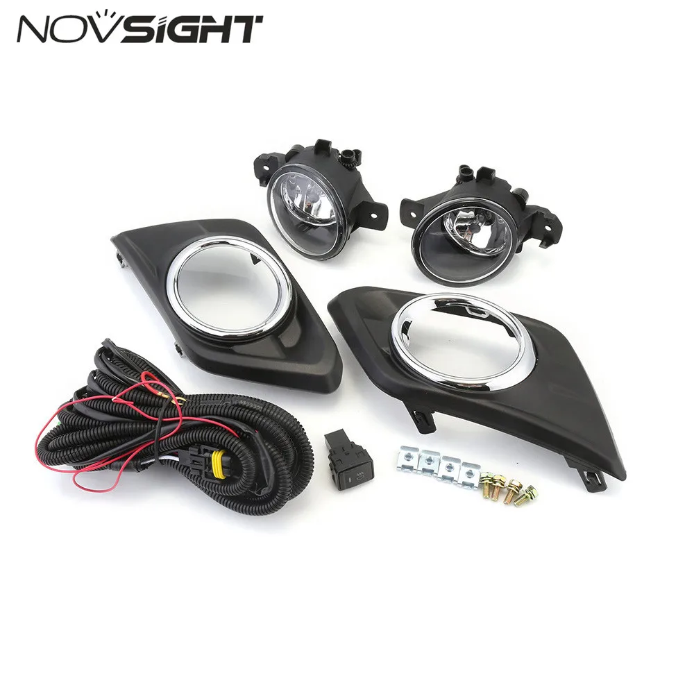 

NOVSIGHT Pair Auto Car Driving Fog Lights Lamp Halogen Bulbs For Nissan X-Trail 2014-2016