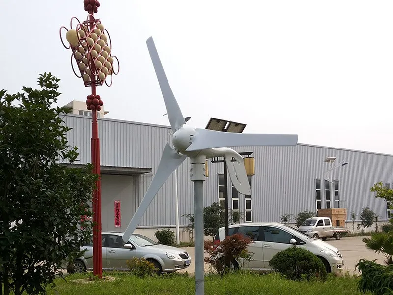 Горячая 3 лезвия 400 Вт 24 В ветряная турбина генератор с ШИМ ветровой солнечной гибридный контроллер и 1 кВт Чистая Синусоидальная волна инвертор