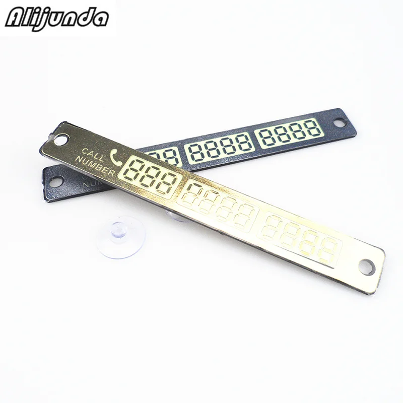 Alijunda Car Styling Parking Notification Phone Number Card Luminous Telephone Plate for Hyundai ix35 iX45 iX25 i20 i30 | Автомобили и