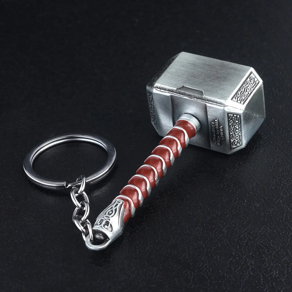 

Marvel The Avengers 4 Endgame Thor Hammer Keychain Ring Toys For Adults 2020 New The Avengers Super Hero Thor Hammer Party Favor