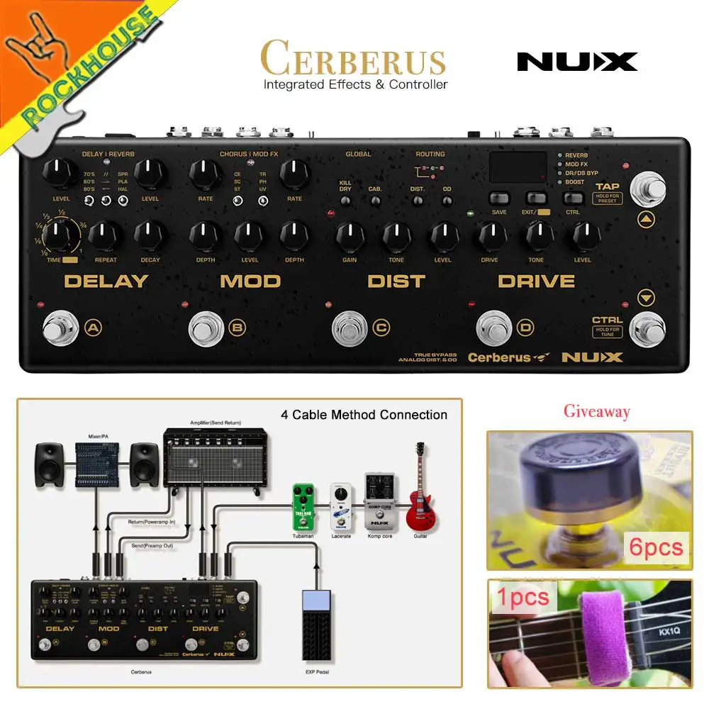 NUX Cerberus Многофункциональный процессор гитарных эффектов интегрированный