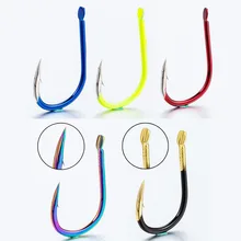 Крючки для ловли карпа, 50 сомов, Высокоуглеродистая сталь, рыболовный крючок с колючей спинкой, золотой морской крючок mustad fish gamakatsu, Одноместный крючок для ловли карпа