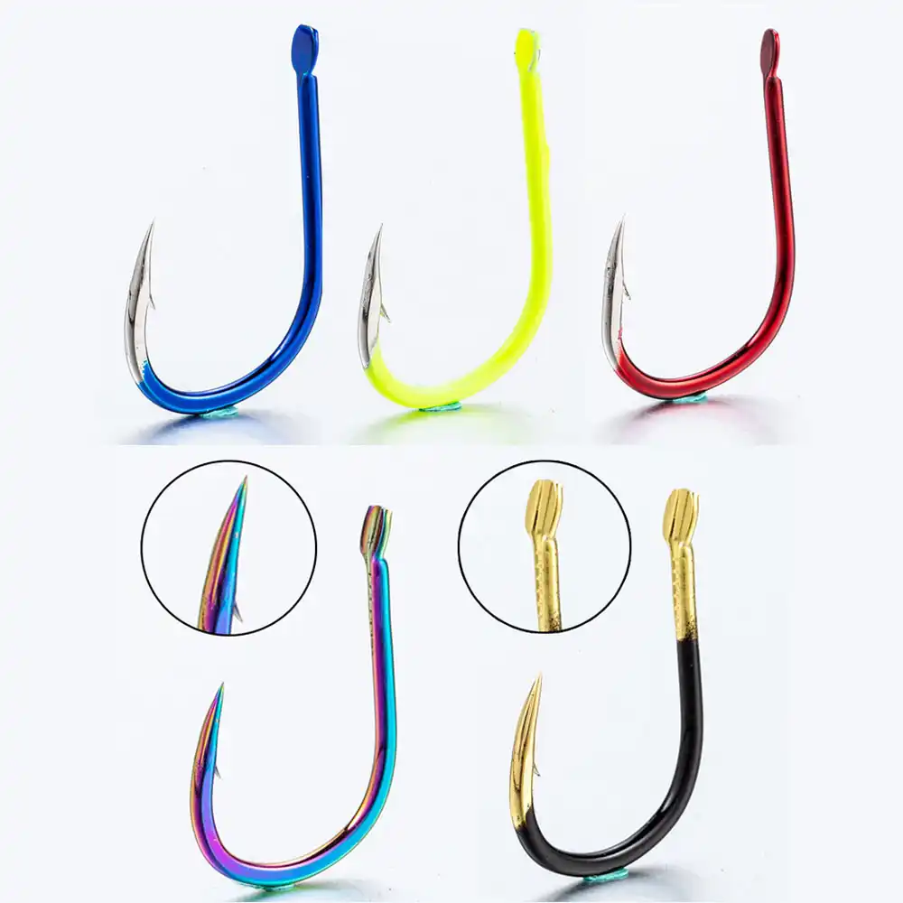 鯉釣りフック 50 ナマズ高炭素鋼釣り有刺フックゴールデン海 Mustad フック魚がまかつ鯉シングルフック Fishhooks Aliexpress