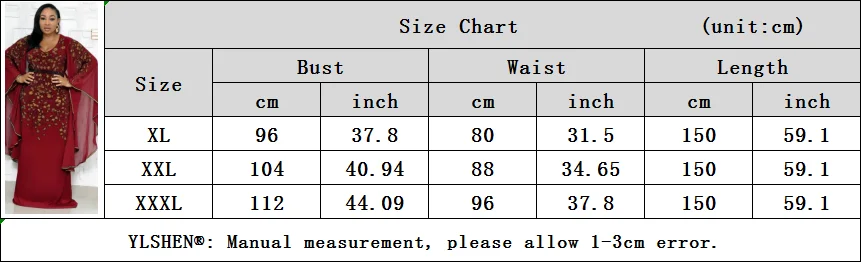 African Dresses for Women New Dashiki African Clothes Bazin Riche Sexy Slim Big Sleeve Sequins Embroidery Long Africa Dress