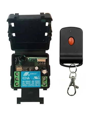 DC12V 24V 1CH мини Беспроводной RF пульт дистанционного управления выключатель света 10A