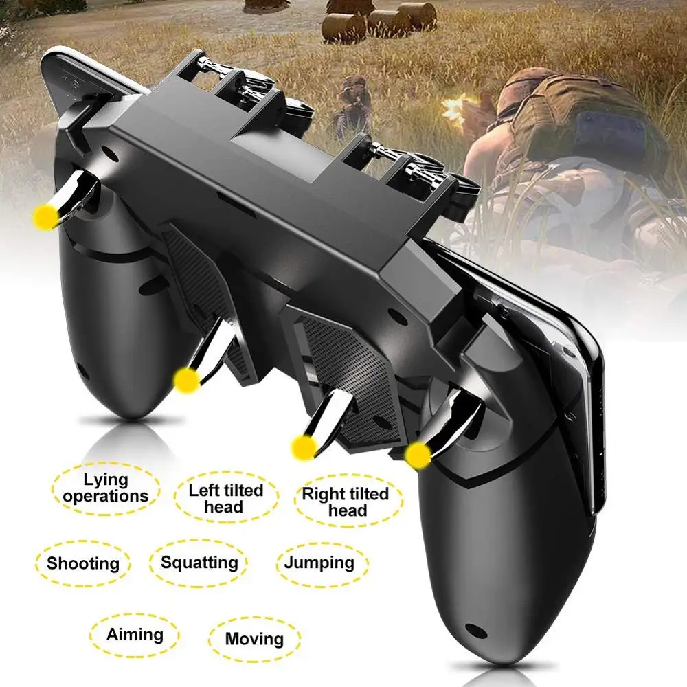 Phone 4.5-6.5 inch joystick Mobile Controller PUBG gamepad r1l1 Shooter game joypad r1 l1 Compatible for iPhone android xiaomi