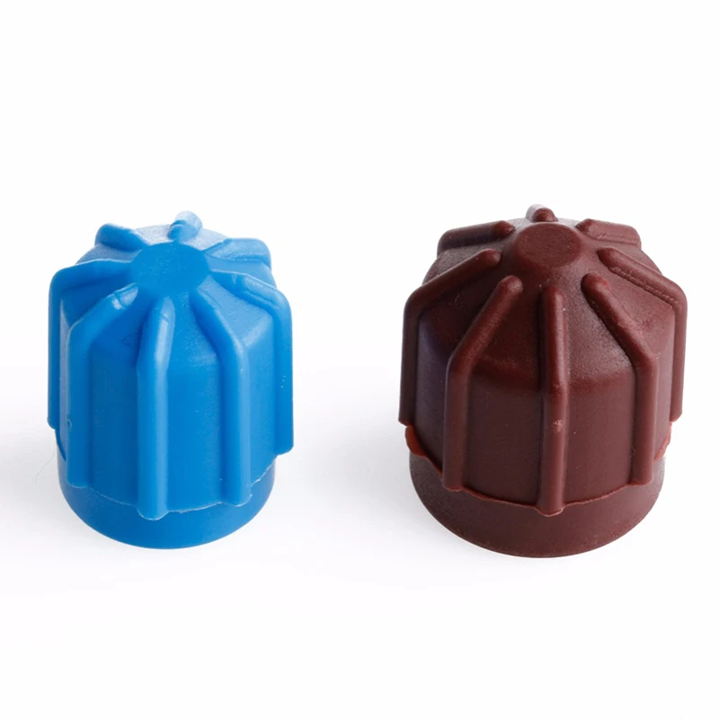 

2pcs Car AC A/C Valve Cap Refrigerant Valve Hi/Lo Voltage R134a Dust Cover Cap