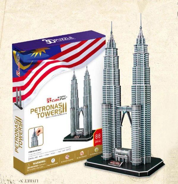 twin towers 3d puzzle