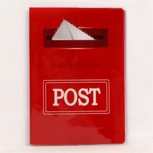 Запечатанный с Kiss Red Post держатель для паспорта, ПВХ кожа 2D тонкая дорожная Обложка для паспорта размер: 10*14 см ID держатель для карт