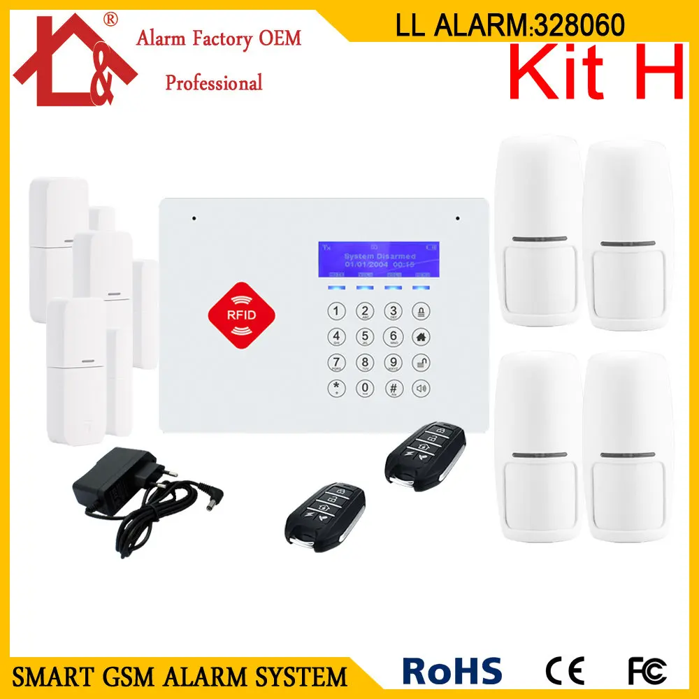 RFID Беспроводная GSM домашняя система охранной сигнализации|system alarm|system securitysystem alarm