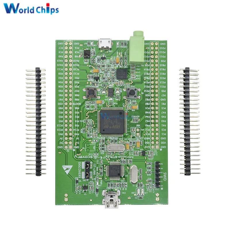 Diymore Stm32f4 обнаружения Stm32f407 Cortex-m4 макетная плата модуль ST-link V2 SWD разъем 3 В/5 В Micro-AB USB интерфейс