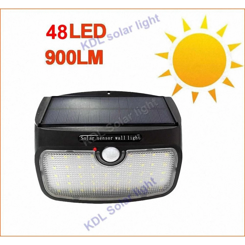 

3pcs/lot 48 LED Solar Lights 3 Modes Wireless radar IP65 Waterproof Easy-to-Install Security Lights for Door, Yard, Garage, Deck
