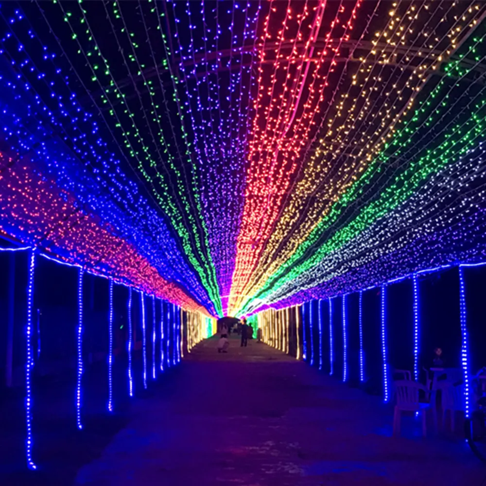 YIYANG домашняя Светодиодная лампа festa de casamento 400LED 50 м 220В Украшение разноцветные