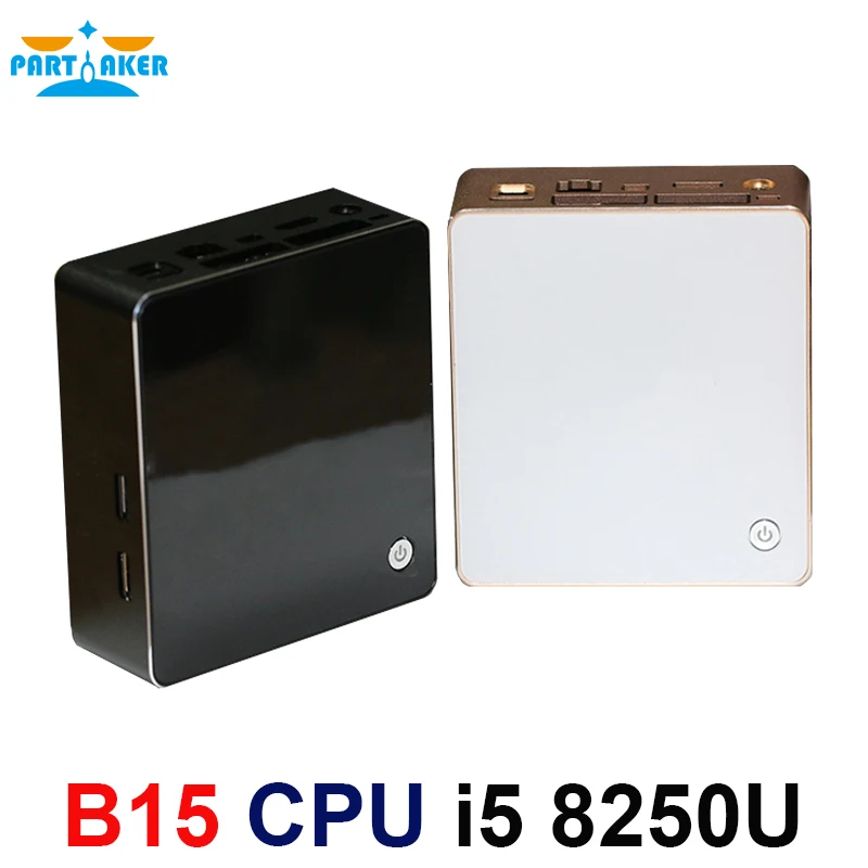 Новый причастник Nuc DDR4 8th Gen Intel Quad Core Mini PC Linux i5 8250U Win10 AC Wifi 4K HTPC HDMI DP 2019|Мини ПК| |