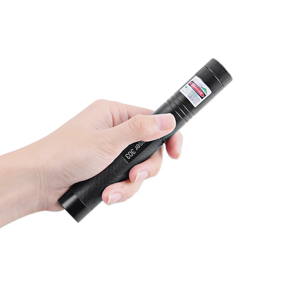 

High Power Laser Pointer Green 532nm 5mW303 Adjustable Laser Pointer Pen Beam Light With Rechargeable Battery 18650 With Charger