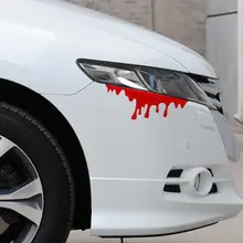 1 шт. Авто отражение красная слеза кровавые передние фары наклейка задняя наклейка ПВХ забавная наклейка подходит для VW GTI Volkswagen Audi BMW