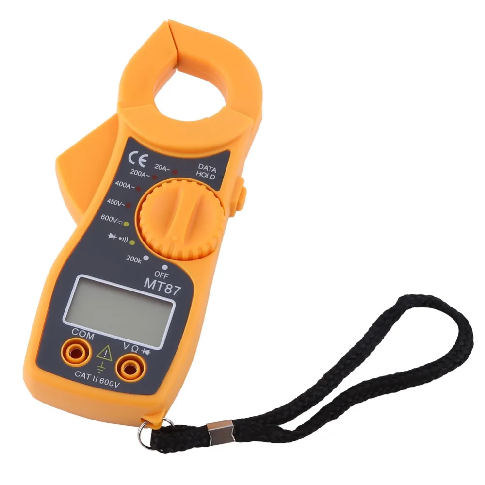 

MT87 Professional LCD Digital Clamp Meter Multimeters Voltmeter Ammeter Ohmmeter Portable Multi-function tester Durable