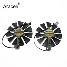 87mm T129215SH FDC10U12S9-C 4Pin RTX 2060 2070 2080 Ti wentylatory karty GPU dla ASUS GeForce RTX2080 RTX2080Ti wentylator karty do gier