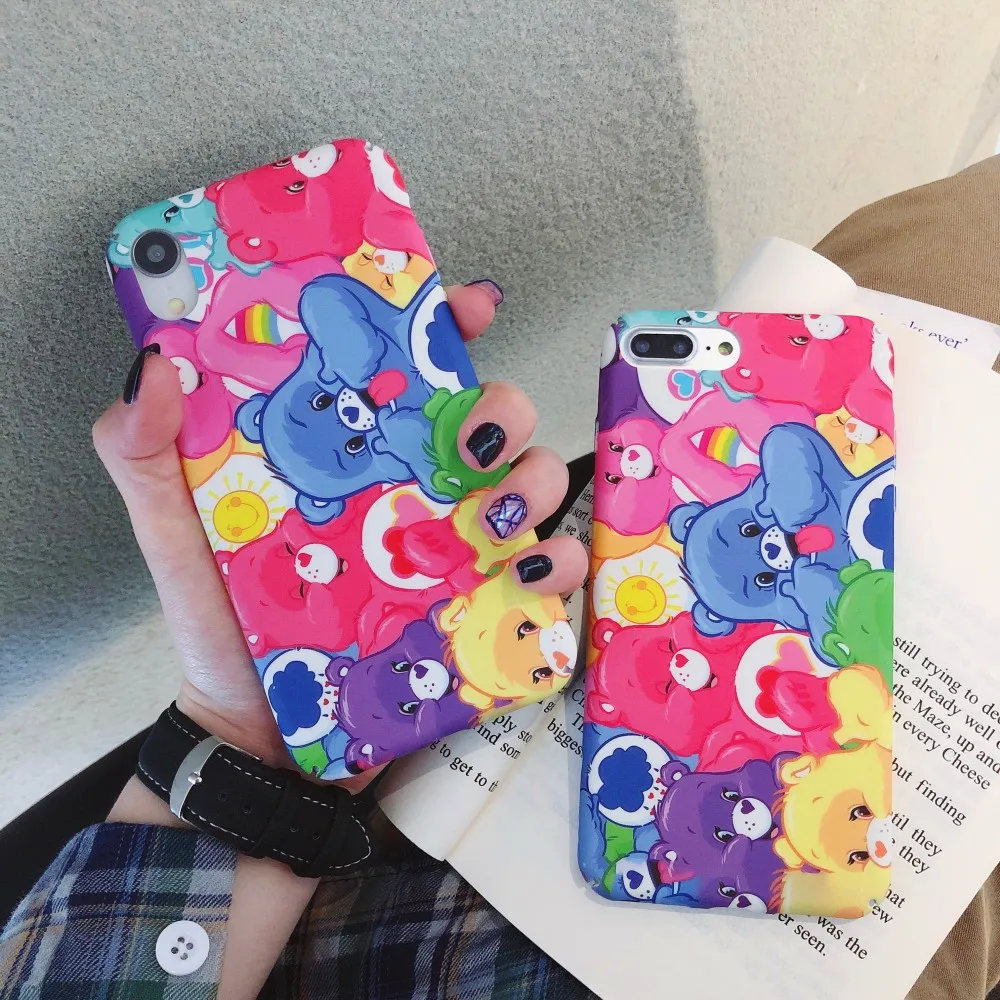 

Cartoon Bears Pattern phone case for huawei p10 p20 p30 pro v20 mate 20 pro Hard PC cover for huawei nova 4e 3i 3e honor 10 8x