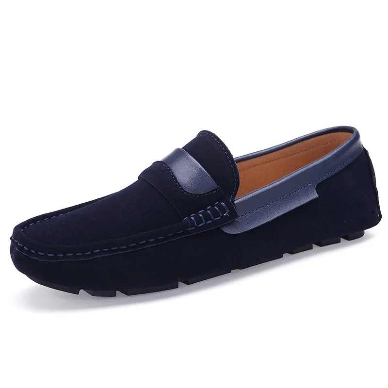Cow Suede Shoes Men Loafers Breathable Moccasins Slip On High Quality | Обувь