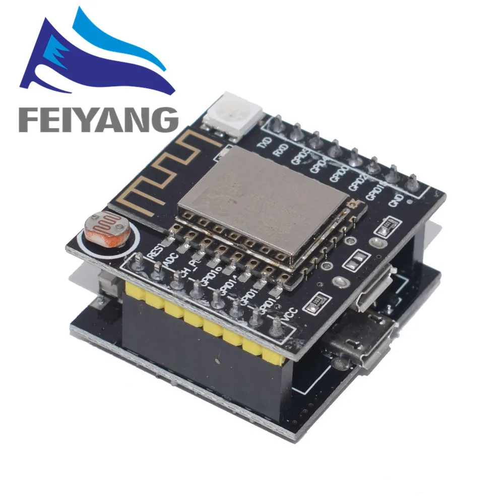 10 шт. JZY ESP 12F серийный WIFI модуль мини плата для Arduino Nodemcu CH340 микро usb Witty Cloud|mini