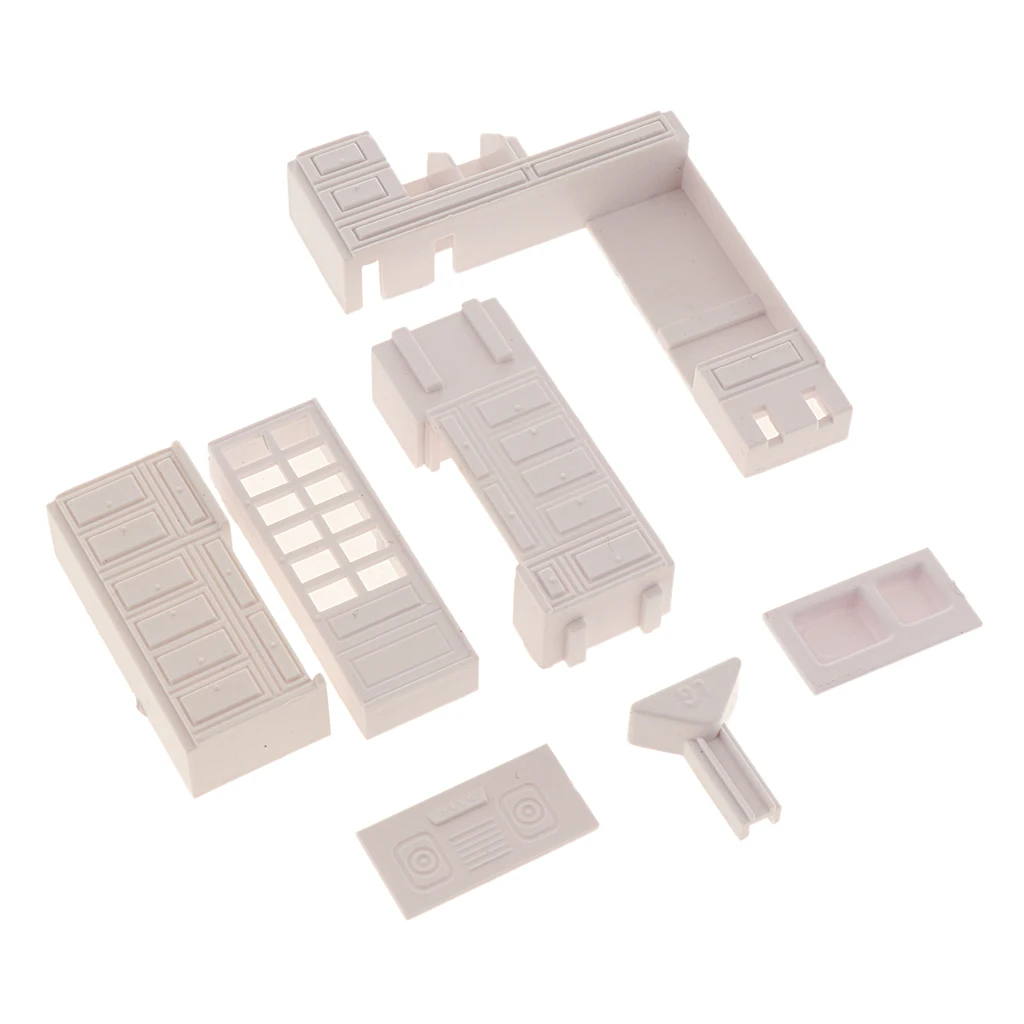 1/50 O Scale Kitchen Furniture DIY Decorations Indoor Cupboard Model Architecture Accessories Scenery Dioramas Building Kits