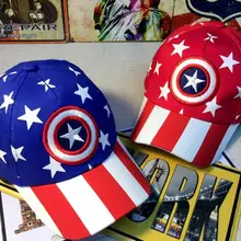 Новинка, 1 шт., Мультяшные Мстители, Капитан Америка, модная Повседневная Панама, косплей, детская бейсбольная кепка, вечерние подарки, 50-52 см