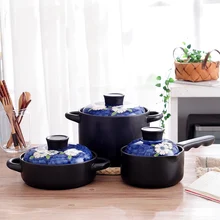 Японский стиль жаростойкая кастрюля с каменным горшком, горшочек с открытым пламенем, суп, кастрюля для рисового молока, кастрюля для тушения, кастрюля