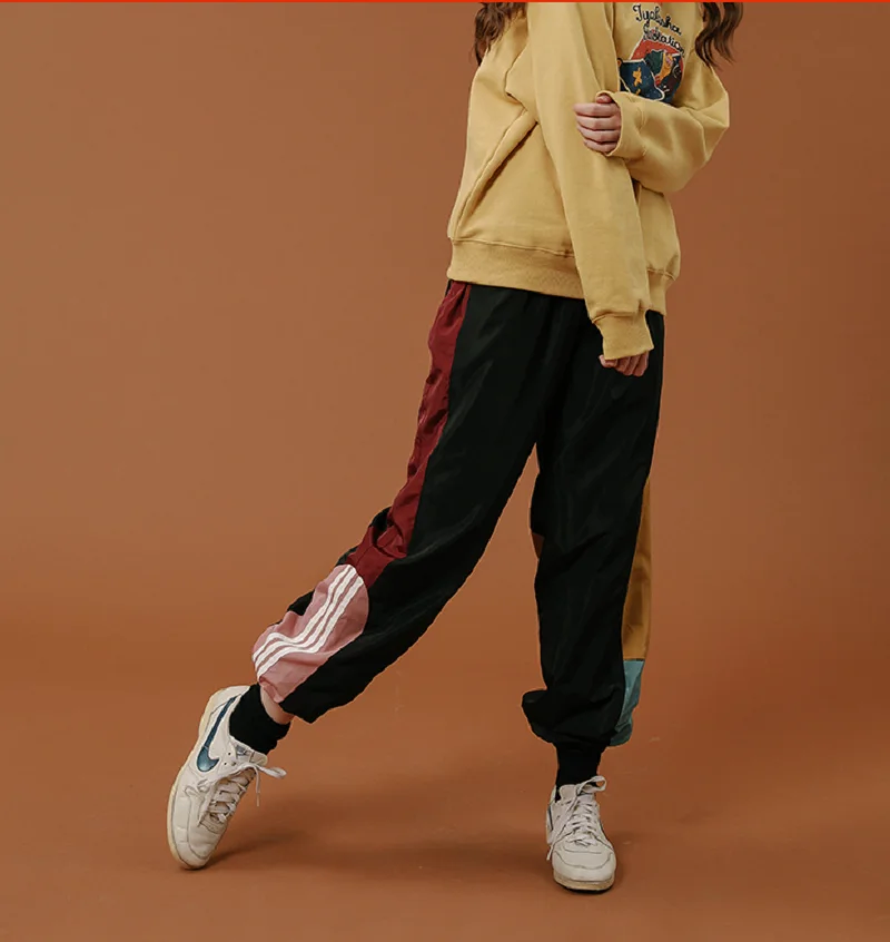 

Women And Men Fleece Thick Pants 2018 Spring Winter Capris Loose Warm Tracksuits Trousers Full Length Lace Up Waist Patchwork