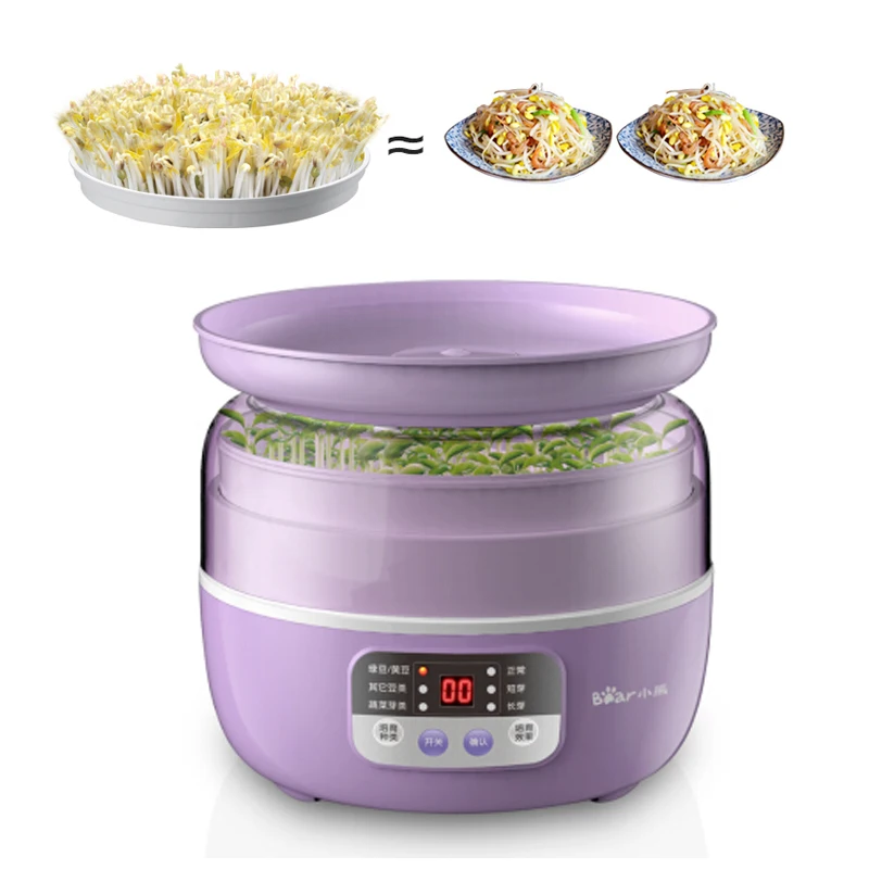

22%,Single layer Automatic Bean Sprout Machine 3 modes Bean Sprouts Maker Microcomputer Control with temperature Sunshade cover