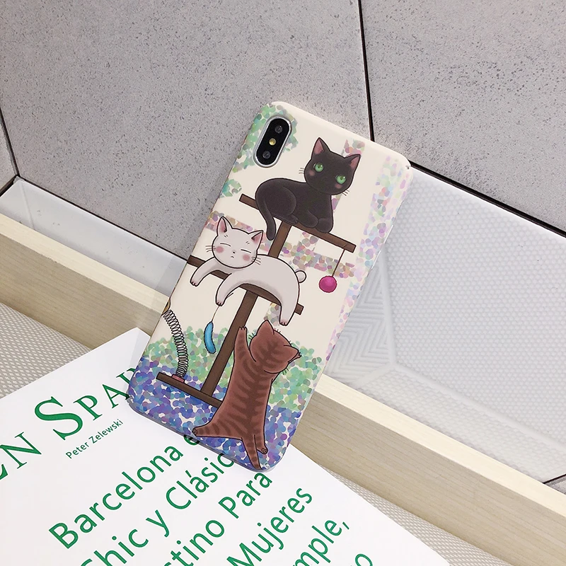 

Cute cat kitty hard PC Cases For Huawei P30 P20 lite Mate 20 Pro Honor 8X 10Lite 20 Nova 3 3i 4 5Pro P Smart Plus 2019