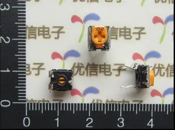 

WH06-2C 1K(102) 10K(103) 100K(104) ohm horizontal type yellow adjustable potentiometers