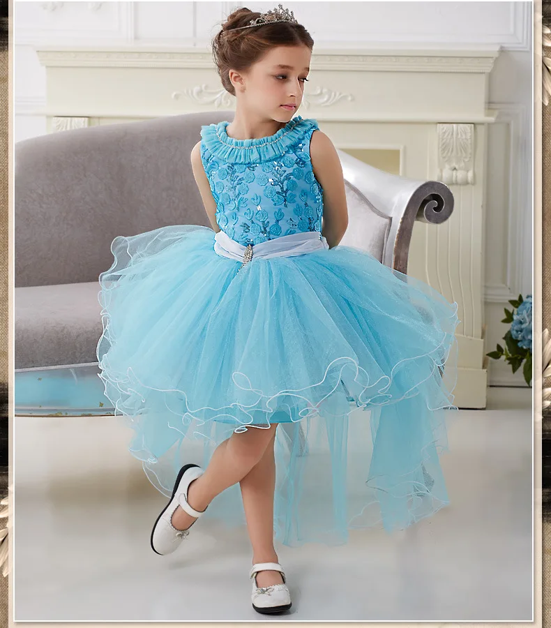 Детское нарядное сказочное вечерние платье принцессы; Одежда для девочек; костюмы для детей Платье Эльзы и Анны для карнавала на Хэллоуин; платья-костюмы для малышей HW0018