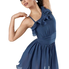 Горячая Распродажа, хлопковое трико для девочек, балетное платье-пачка, новая современная одежда для балета, танцевальный костюм для детей и взрослых, женский костюм, платье без бретелек